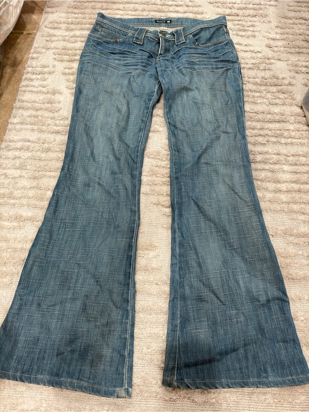 Frankie B. Women's Blue Flare Jeans